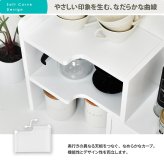 BF DECO 卓上伸縮ラック BFLS0408 デスクラック スパイスラック 幅32.5～58.5cm 奥行22cm 高さ35cm リビング収納 卓上 カウンター ミニ食器棚 棚 伸縮キッチンラック すき間収納 デスク上 ラック 小物収納 おしゃれ 新生活