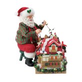 House Lights 21.6cm | サンタ サンタクロース 人形 置物 フィギュア クリスマス ホリデー Possible Dreams 正規輸入品
