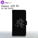Galaxy A23 GalaxyA23 手帳型スマホケース カバー 梵字 キリーク 黒 2022年 10月発売 nk-004s-a23-dr572