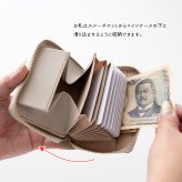 お札が折れない コンパクトウォレット 【 レトロフラワー 】 全面 ミニ財布 プレゼント