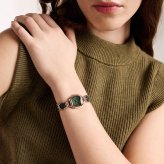 フォッシル FOSSIL 腕時計 レディース HARLOW アナログ グリーンレザー＆ローズゴールドトーン ステンレススチールウォッチ ES5498【2026 新作】