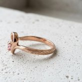 【サイズ展開3～17号】【15文字まで刻印◎】ハワイアンジュエリー リング ステンレス 刻印無料 オープンハート 指輪 サージカルステンレス ハート ピンクジルコニア ローズゴールド ピンク メンズ レディース ハワイアン 金属アレルギー対応