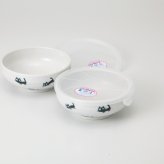 猫ノンラップペアーボール 磁器 瀬戸焼 やきものの里から、暮らしを贈ります。　ギフト 食器 セット テーブルウェア