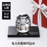Baccarat バカラ ダルマ・大理石 台座 Sサイズ オリジナルセット 名入れ ギフト プレゼント お祝 誕生日 記念日 だるま 達磨 達摩 当選 還暦 企業 就任 受賞 刻印 法人 記念品 正規品 開店祝 周年記念 オブジェ 置物 天然大理石 ロゴ対応