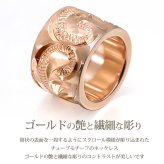 ゴールド ネックレス ハワイアンジュエリー ネックレス ゴールド ピンクゴールド ネックレス スクロールチューブ Lサイズ 14K K14ピンクゴールド K10 10Kあずきチェーン太0.7mm ギフトラッピング可能 BY THE SEA バイザシー プレゼント ハロウィン 【品番：CG-GP126R】