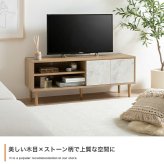テレビ台 テレビボード TV台 ローボード 収納 可動棚 扉付き コンパクト スリム 省スペース 配線穴 コード穴 木目 ストーン リビング ディスプレイ 脚付き TV 幅110 ノイズレス AV機器 ルーター 32型 インチ 新生活