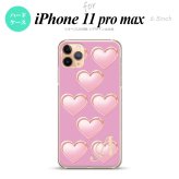 iPhone11ProMax iPhone11pro max スマホケース ハードケース ハート C ピンク +アルファベット メンズ レディース nk-i11pm-174i