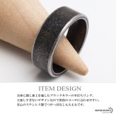 ステンレス ブラックリング 燻し加工 アンティークリング メンズリング つや消し 指輪 マット 平打ち プチプラ 高見え かっこいい 渋い 男性 金属アレルギー対応