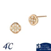 【無料ラッピング】  ヨンドシー 4℃ K18ピンクゴールド ピアス ダイヤモンド ブランド 正規品 新品 ギフト プレゼント 人気 おすすめ 誕生日 記念日 クリスマス 送料無料