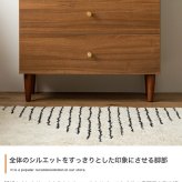 脚付きチェスト 幅65cm×奥行31cm×高さ88.2cm 引き出し コンパクト スリム 一人暮らし ワンルーム ナチュラル 木目調 パーティクルボード 天然木 メラミン 組立品 段毎に整理しながらこの1台にたっぷり収納していただけます ブラウン