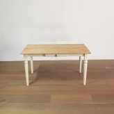 ダイニングテーブル ラベンダー 無垢材 パイン材 天然木 80×80cm・135×80cm W80xD80xH72cm / W135xD80xH72cm 食卓テーブル 木製 食卓机 リビング ダイニング ホワイト おしゃれ 新生活