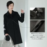 カシミヤ コート 100% カシミヤコート ステンカラーコート レディース 入学式 入園式 卒入学 冬 カシミヤ100% Filomo 冠婚葬祭 フォーマル アウター ミドル丈 着丈90cm 卒業式 卒園式 ギフト プレゼント 6F (02000188r)