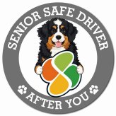 カーサイン 高齢者マーク SENIOR SAFE DRIVER バーニードゥードル マグネット 強力 直径13cm 肉球 日本製 車 ステッカー