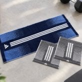 【名入れ 刺繍】アディダス フェイスタオルセット（adidas 06-3669250 名入れタオル スポーツ 部活 チームタオル 卒団 クラブ マラソン マフラータオル スポーツブランド スポーツタオル ロゴタオル）