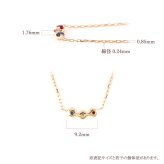セミ オーダーメイド ネックレス 誕生石 2.0mm 3石 Ties K10 K18 10K 18K 10金 18金 プラチナ 女性 レディース 誕生日 記念日 プレゼント ギフト 誕生日プレゼント 10代 20代 30代 40代 妻 彼女 天然石 ダイヤ ダイヤモンド ルビー ゴールド ピンクゴールド ホワイトゴールド 選べる 小さい 小さめ アクセサリー アレルギー対応 金属アレルギー
