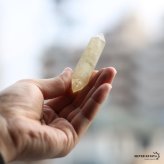 シトリン 六角柱 天然石 17mm×75mm 一粒 水晶 パワーストーン 浄化 置き石 インテリア 飾り 本物 小物 雑貨