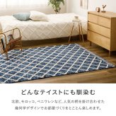ラグマット 薄手 ラグ マット 折りたたみ 毛足短い 前 リビング 敷物 シェニール糸 ジャガード織り 裏面滑り止め付き インド おしゃれ 幾何学柄 北欧 モロッコ ベニワレン 130×190cm 裏面はラバー素材で ポリエステル インテリア ズレにくい