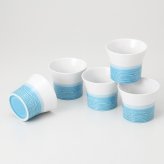青碧デザートカップセット 磁器 美濃焼 やきものの里から、暮らしを贈ります。　ギフト 食器 セット テーブルウェア