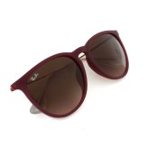 レイバン Ray-Ban サングラス エリカ ローブリッジフィット UVカット アイウェア ボストン ウェリントン 0RB4171F 6815A5 57 メンズ レディース ユニセックス ラバーバイオレット+ピンクグラデーションブラウン 海外正規品
