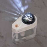 充電式プラネタリウム加湿器 超音波式加湿器 プラネタリウム 家庭用 小型 3色のLEDライトが選べる 連続運転と程よく潤う間欠運転の2つの噴霧モードを搭載  LCAHF020