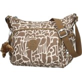 キプリング ショルダーバッグ レディース ブランド Kipling ガブ S ロゴ ワンポイント 総柄 KI6607-9GD Cocktail Khaki