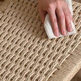 チェア 椅子 ラウンジ 肘付き 1脚 単品 アーム 木製 チーク 無垢材 天然木 ペーパーコード おしゃれ ナチュラル 北欧 和風 インテリア 和モダン 完成品 リビング 家具 ジャパンディ 高級感 アジアン家具