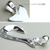 ハワイアンジュエリー ネックレス フィッシュフック モアナ ネックレス 刻印 無料 誕生石入れ可 Mサイズ 縦26mm シルバー925 ギフトラッピング可能 チェーン 長さ選べる メンズ レディース プレゼント ハロウィン 【品番：CG-SP2725】