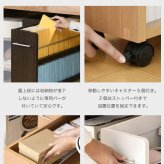 本棚 押入れ 収納 2個セット 幅19.5 奥行78 .5 キャスター付き 隙間 スリム ワゴン 棚 3段 大容量 CD DVD 本 漫画 整理 スライド 収納庫 おしゃれ