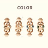 【SALE ￥1980→￥1480】【名入れ刻印無料】木製ガラガラ（ハート）4カラー 歯固め 歯固めリング 木製 名入れ ベビー 木製玩具 出産祝い ベビー用品 2 ヶ月 0歳 1歳 おしゃぶり ファーストトイ 歯茎マッサージ プレゼント ギフト ベビーラトル 月齢【ポスト投函】