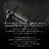 スモールクロコダイル 2way ハンドバッグ センター取り 日本製 メンズ 植物タンニン鞣し ポロサス A5サイズ シンプル 本革 クロコダイル革 ギフト プレゼント 4FA (06001988-mens-1r)