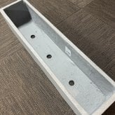植木鉢 おしゃれ 大型 幅80cm 高さ18.5cm 鉢カバー KONTON コントン リオ スリムロー 長方形 横長 四角 ファイバーセメント セメント 屋外 室内 高級 北欧 モダン ナチュラル 観葉植物用 サボテン 多肉植物 特大 玄関 プランター グレー