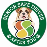 カーサイン 高齢者マーク SENIOR SAFE DRIVER ブルドッグ マグネット 強力 直径13cm 肉球 日本製 車 ステッカー