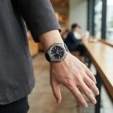 箱なし カシオ 腕時計 メンズ CASIO ブラック シルバー アナログ 100m防水 LEDライト スポーツ 50mm 大きめ 軽量 海外モデル 逆輸入 カジュアル アウトドア 誕生日 プレゼント ギフト 成人 卒業 入学
