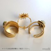 ステンレス ボヘミアンリング 3タイプ ジャスパー 18KGP ゴールド gold エスニック 太陽 オープンリング フリーサイズ レディース 女性 指輪 金属アレルギー対応