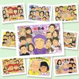 似顔絵 ギフト 古希 贈り物 プレゼント 名入れ 手描き 古希 誕生日 70歳 長寿 長寿祝い 大人数 両親 お父さん お母さん 家族 修正無料 名入れ 下書き確認 似てる そっくり 親孝行 実績多数 70歳 思い出 長寿祝い クリスマス 初任給 サプライズ 感謝の品 披露宴 ウェディングギフト ブライダルギフト お祝い返し メモリアルギフト 傘寿祝い 応援
