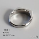 ステンレス 印台リング シェル 貝殻 細身 シグネットリング シルバー 指輪 プチプラ 高見え ピンキー シンプル お洒落 大人 可愛い 虹色 模様 レディース 女性 金属アレルギー対応