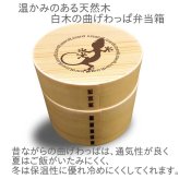 Fave トカゲ 丸型二段 曲げわっぱ 弁当箱 たっぷり 700ml 天然木 白木 わっぱ 木製 オリジナル ヤモリ ゲッコー 爬虫類 ペット 動物 アニマル ホワイトデー
