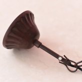 照明 ライト シャンデリア LED電球付き 6灯 茶 ブラウン 簡単取り付け アンティーク シーリング付き オールドブリテン お手軽 天井 エレガント シック おしゃれ 6畳 ダイニング リビング ヨーロピアン か 新築祝い 引越し祝い