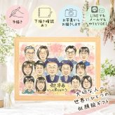 卒寿祝い 贈り物 似顔絵 手描き ギフト 名入れ プレゼント 卒寿 長寿祝い 90歳 誕生日 長寿 大人数 お父さん 両親 お母さん 家族 名入れ 下書き確認 修正無料 似てる そっくり 一生もの 実績多数 思い出 長寿祝い 90歳 感謝の品 メモリアルギフト バレンタインデー 感動 二次会 喜ばれる メモリアル 初任給 カラフル イラスト お祝いの品 オリジナル