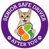 カーサイン 高齢者マーク SENIOR SAFE DRIVER シンガプーラ マグネット 強力 直径13cm 肉球 日本製 車 ステッカー