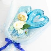 キャンディー バルーンフラワー ブーケ 花 プレゼント 造花 卒業 卒園 ギフト くすみカラー ピンク 水色 誕生日 女性 祖母 女友達 退職祝い 結婚記念日 母の日 両親 子供会 贈り物 推し活 推しカラー カスタム 風船 卒業 引退 送料無料（一部地域除外）