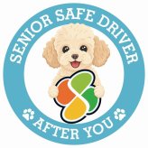 カーサイン 高齢者マーク SENIOR SAFE DRIVER シープー ステッカー シール 直径13cm 肉球 日本製 車