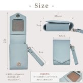 【ラッピング無料】リップケース ミラー付き ストラップ付き 口紅ケース リップポーチ バッグチャーム PUレザー 選べる3色 コンパクト レディース 誕生日 母の日 ギフト プレゼント