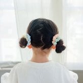 ヘアアクセサリー 通販 ミニシュシュ Rora パステルカラー 髪飾りヘアアクセ ヘアゴムセット キッズ女の子 子供子ども 姉妹お揃い プチギフト 卒園式入学式 フォーマル カジュアル ヘアアレンジ ブレスレット ツインテール