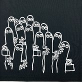 ムーミン リラックスドライTシャツ ニョロニョロ ブラック アパレル MOOMIN