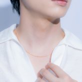 ネックレス ペーパークリップ シルバー925 SV925 ユニセックス シンプル 男女兼用 チェーン ペアアクセ　お揃い