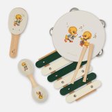 【北欧ブランド Konges Sloejd コンゲススロイド】【ギフト販売】楽器 ひよこ　ノイズメーカー 持ち運び可能 ご出産ギフト クリスマスギフト お誕生日におすすめ ベビーおもちゃ 出産ギフト　出産祝い　お誕生日プレゼント 送料無料(※一部地域を除く)