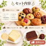 グルテンフリー ヴィーガンな米粉のお菓子10種類セット(NEW07-10)米粉マフィン シフォンケーキ ガトーショコラ ギフト