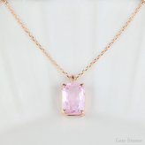  非加熱 パパラチアサフィア 1.99ct K18PG 18金 ピンクゴールド ネックレス ペンダント レディース 一粒ネックレス サファイアネックレス ジュエリー ピンク サファイア 誕生石  プレゼント Drops