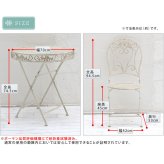 ホワイトアイアンテーブル＆チェア 3点セット ガーデンテーブルセット 雨ざらし リゾート 庭 テラス バルコニー 送料無料 おしゃれ ガーデンチェアー＆テーブルセット ナチュラル シンプル 北欧 レトロ 西海岸 ミッドセンチュリー